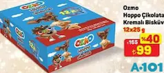 OZMO HOPPO ÇİKOLATA KREMALI BİSKÜVİ 12X25 G